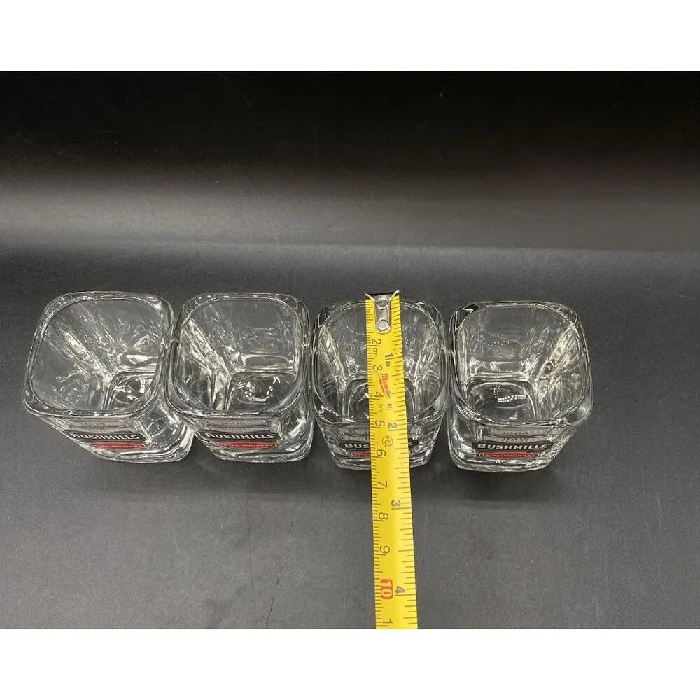 BUSHMILLS 1608 Shot Glasses Square Triple Distilled slot 4